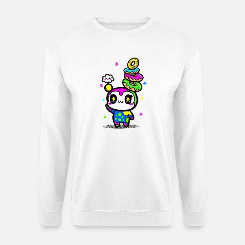Kawaii Donut-Turm - Unisex Pullover - Weiß