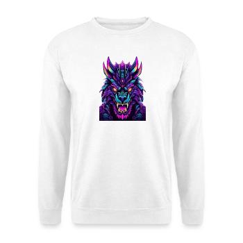 Neon Wolf Spirit - Unisex Sweatshirt - white - Front