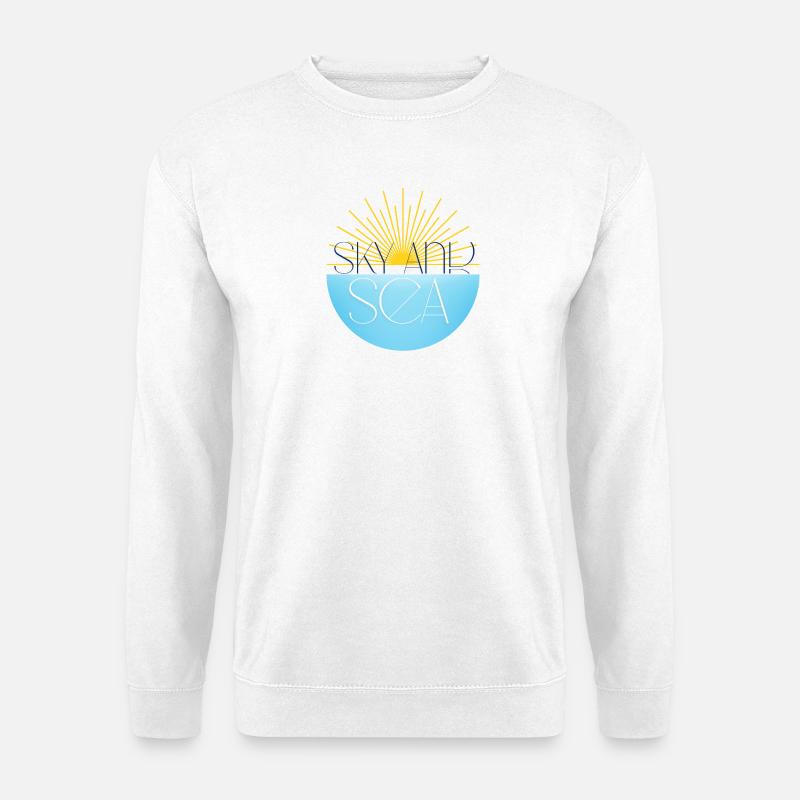 Himmel und Meer - Unisex Pullover - Weiß