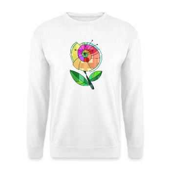 Fleur - Sweat-shirt Unisexe - blanc - Devant