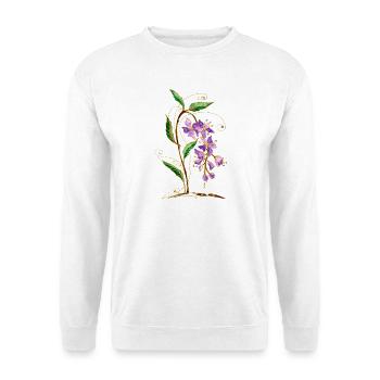 Fleur - Sweat-shirt Unisexe - blanc - Devant