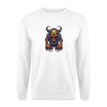 Corrupted Demon with Flame Eyes - Unisex Sweatshirt - white - Front