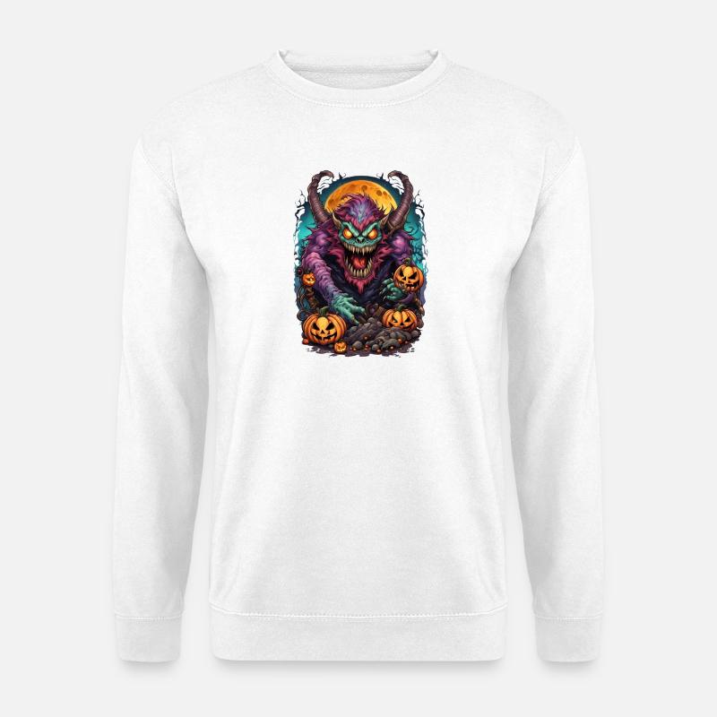 Dämon Halloween  - Unisex Pullover - Weiß