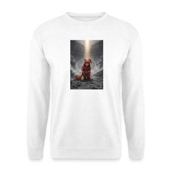 Renard roux dans le cercle rituel - Sweat-shirt Unisexe - blanc - Devant