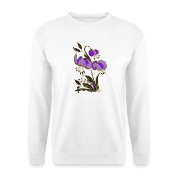 Fleur - Sweat-shirt Unisexe - blanc - Devant