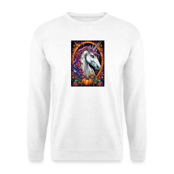 Farbtraum Unicorn im Herbstring - Unisex Pullover - Weiß - Vorne