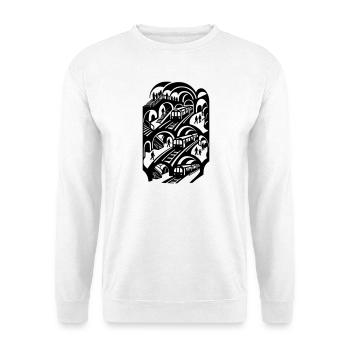 Subway Station Underground Metro Public Transport - Unisex Sweatshirt - white - Front