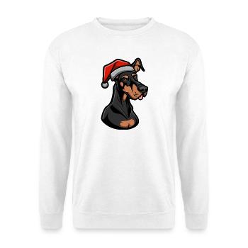 Doberman Dog Christmas - Unisex Sweatshirt - white - Front