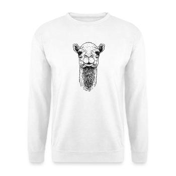 Kamel - Unisex Pullover - Weiß - Vorne