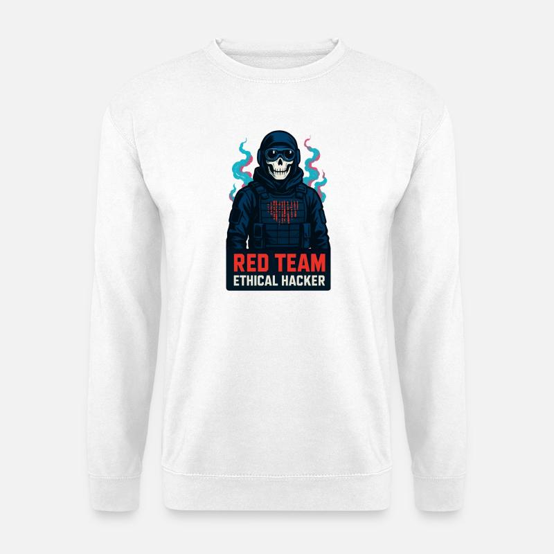 Cyber-Red-Team ethischer Hacker - Unisex Pullover - Weiß