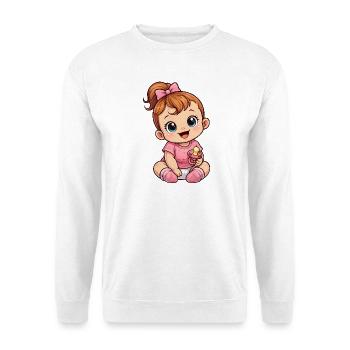 Baby girl - Unisex Sweatshirt - white - Front