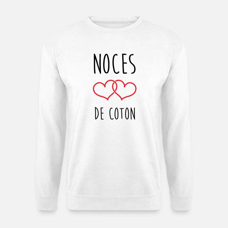 Cotton Wedding 1 Year Wedding - Unisex Sweatshirt - white