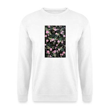 Motif de roses vintage - Sweat-shirt Unisexe - blanc - Devant