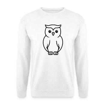 owl - Unisex Sweatshirt - white - Front