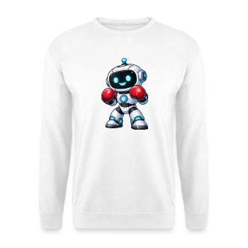 Boxen Roboter Boxer - Unisex Pullover - Weiß - Vorne
