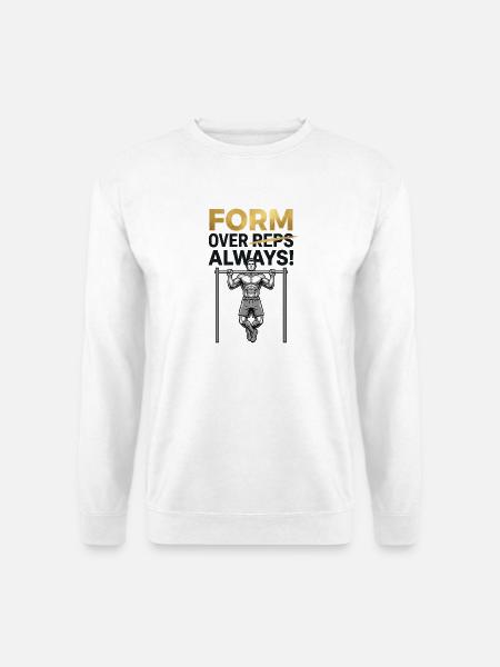 Calisthenics Form - Unisex Sweatshirt - white