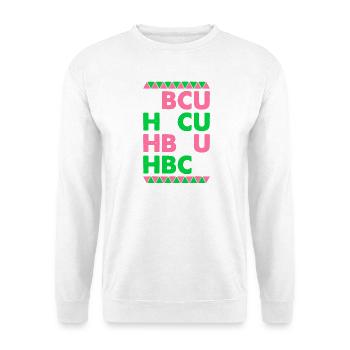 Lettres en majuscule HBCU Pride - Sweat-shirt Unisexe - blanc - Devant