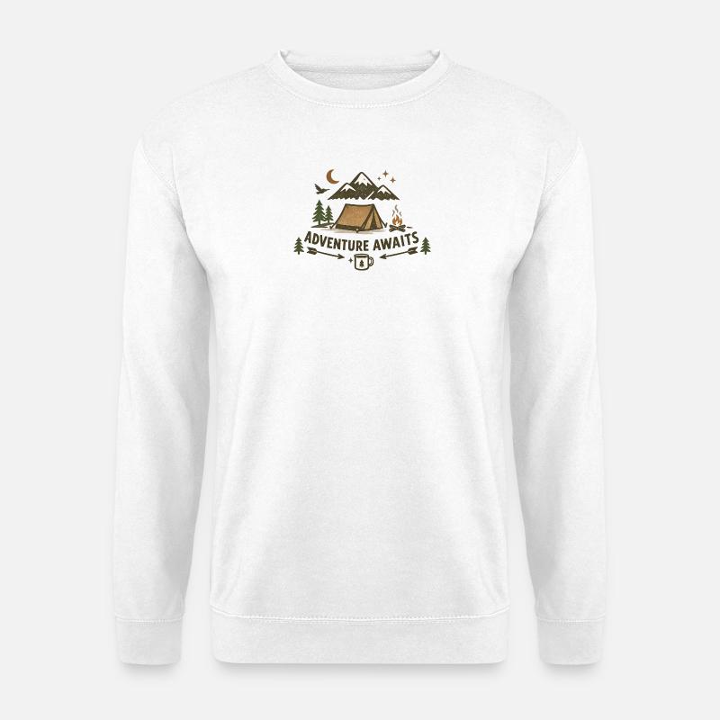 Adventure awaits - Unisex Pullover - Weiß