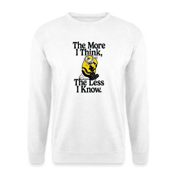 Minions The More I Think The Less I Know - Unisex Sweatshirt - white - Front