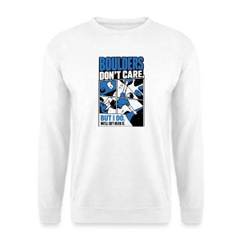 Mauvaises décisions : Grand Boulder - Sweat-shirt Unisexe - blanc - Devant