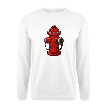 Cartoon Fire Hydrant with Chains - Unisex Sweatshirt - white - Front