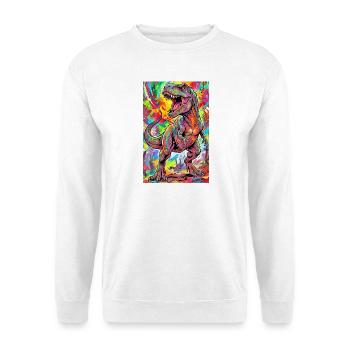 Dinosaurier - Unisex Pullover - Weiß - Vorne