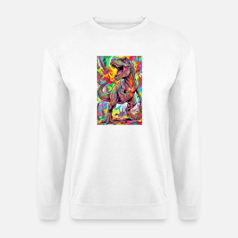 dinosaur - Unisex Sweatshirt - white