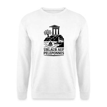 Peleponnes Griechenland Urlaub Wahrzeichen - Unisex Pullover - Weiß - Vorne