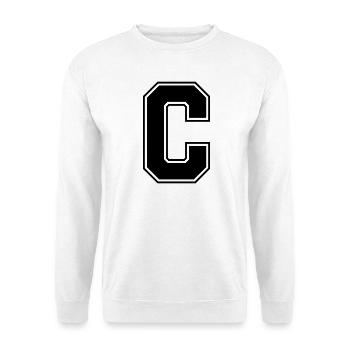 C_Buchstabe - Unisex Sweatshirt - white - Front