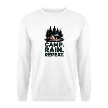 Camping Répété du Camp Rain - Sweat-shirt Unisexe - blanc - Devant