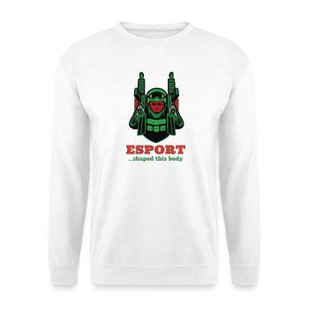 Esport Warrior Logo Print - Unisex Sweatshirt - white - Front