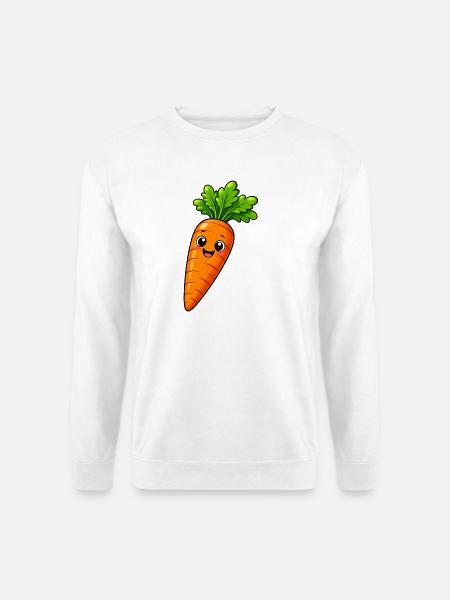 Karotten-Karotten-Gemüse - Unisex Pullover - Weiß