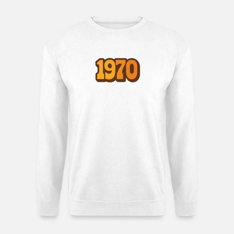 1970 – L'Essence Rétro Jahrgang - Unisex Pullover - Weiß