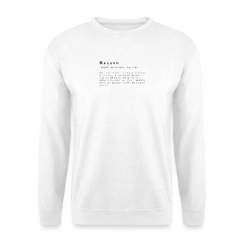 Bavaria Definition - Unisex Sweatshirt - white - Front