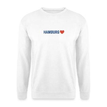 Hamburg Heart - Unisex Sweatshirt - white - Front