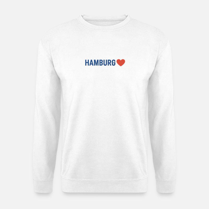 Hamburg Herz - Unisex Pullover - Weiß