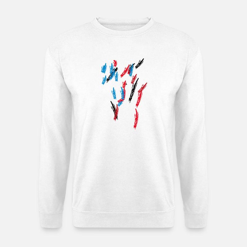 Farben Muster - Unisex Pullover - Weiß