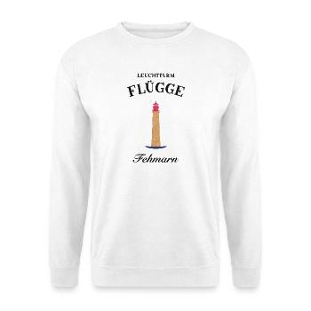 Leuchtturm Flügge, Insel Fehmarn, Ostsee - Unisex Pullover - Weiß - Vorne