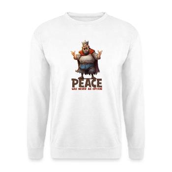 Funny King – Peace Fantasy RPG Design - Unisex Sweatshirt - white - Front