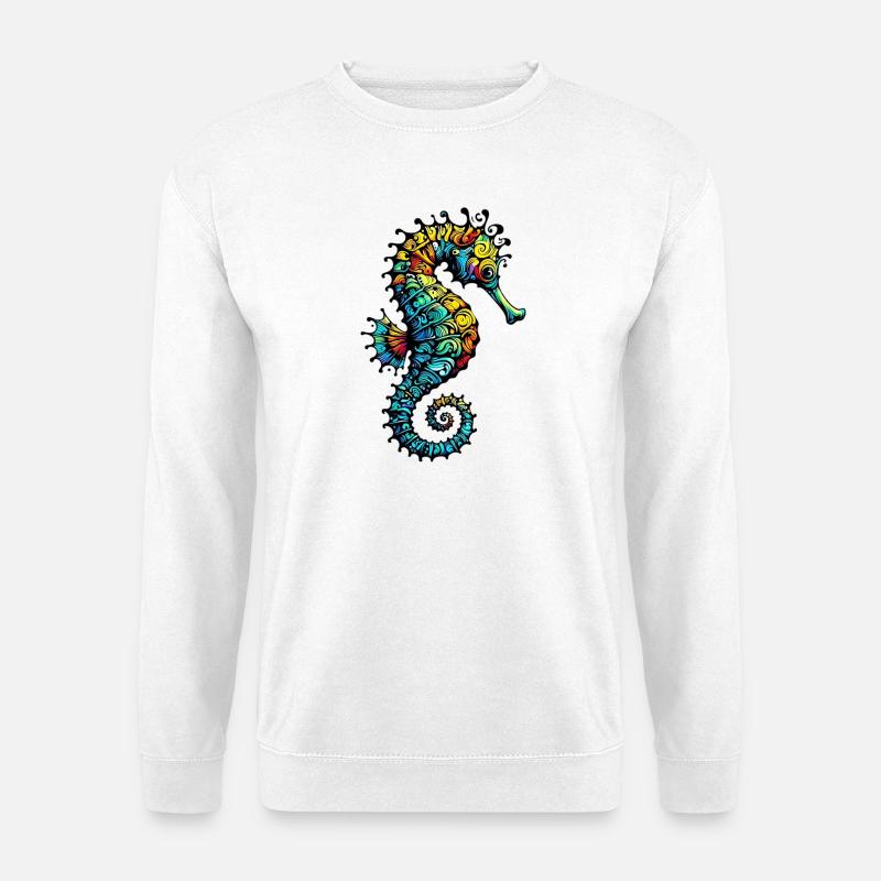 Seepferdchen - Unisex Pullover - Weiß