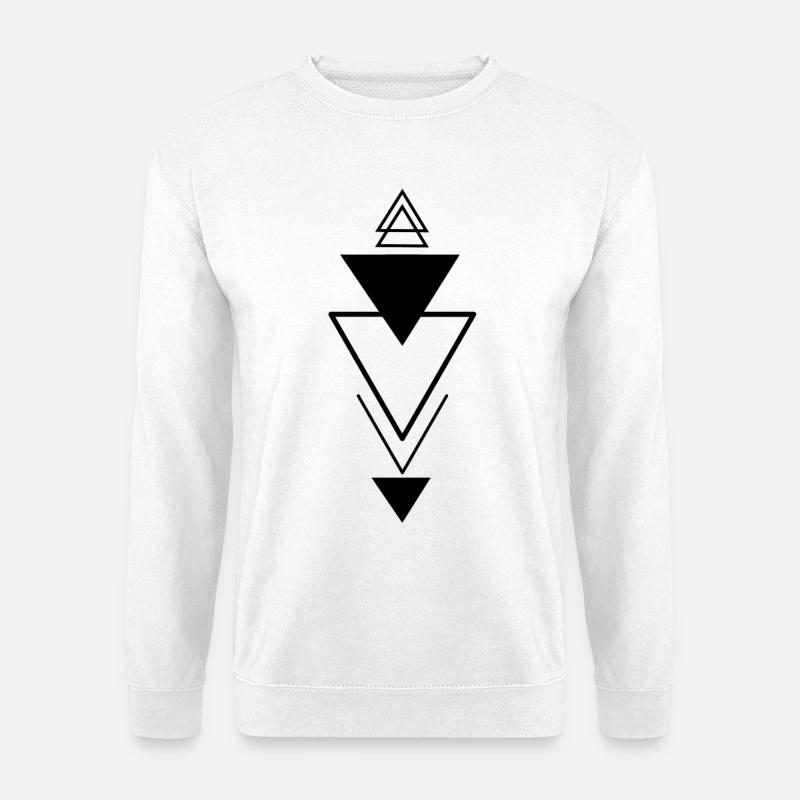 Triangular symbol (black) - Unisex Sweatshirt - white