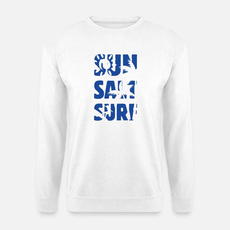 Sun Salt Surf Sommer - Unisex Pullover - Weiß