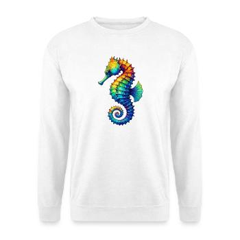 Seepferdchen - Unisex Pullover - Weiß - Vorne