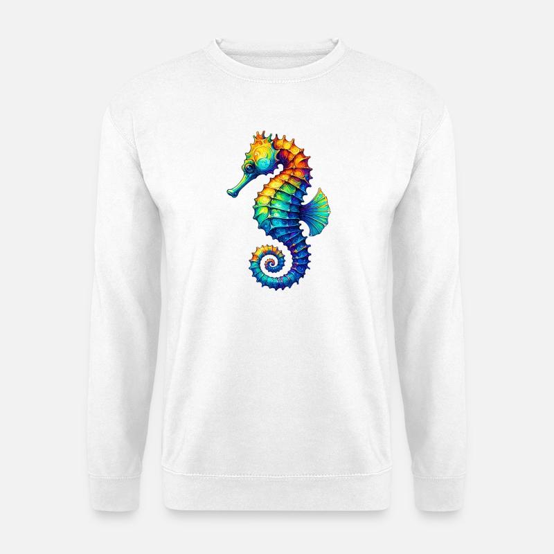 Seepferdchen - Unisex Pullover - Weiß