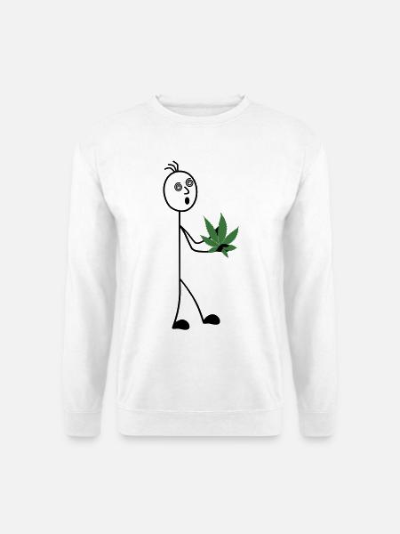 Hobbygärtner Strichmännchen - Unisex Pullover - Weiß