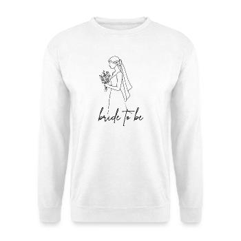 bride to be - Filigran - Unisex Pullover - Weiß - Vorne