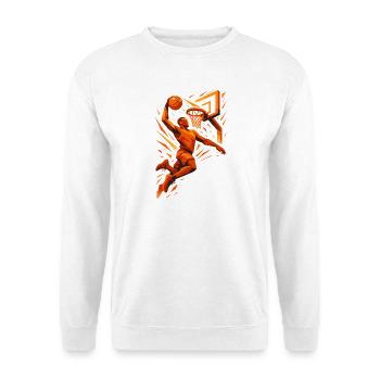 Basketball Slam Dunk Lancer Joueur Dunking Cadeau - Sweat-shirt Unisexe - blanc - Devant