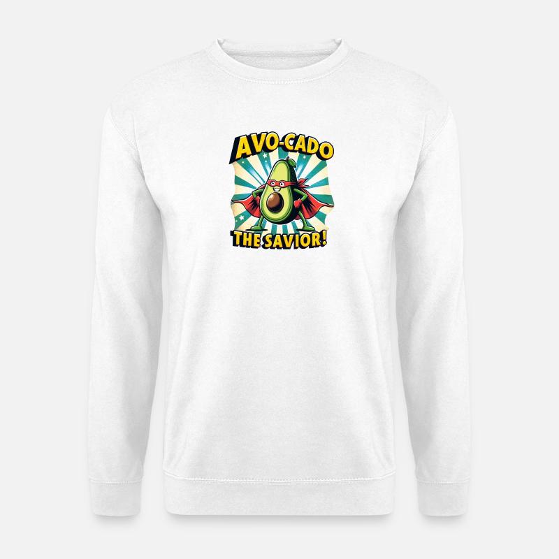 Avo-Cado der Retter - Unisex Pullover - Weiß