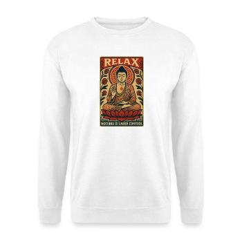 Relax Buddha Meditation Art - Unisex Sweatshirt - white - Front