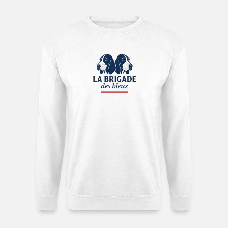Blaue Hunde der Gascogne - Unisex Pullover - Weiß